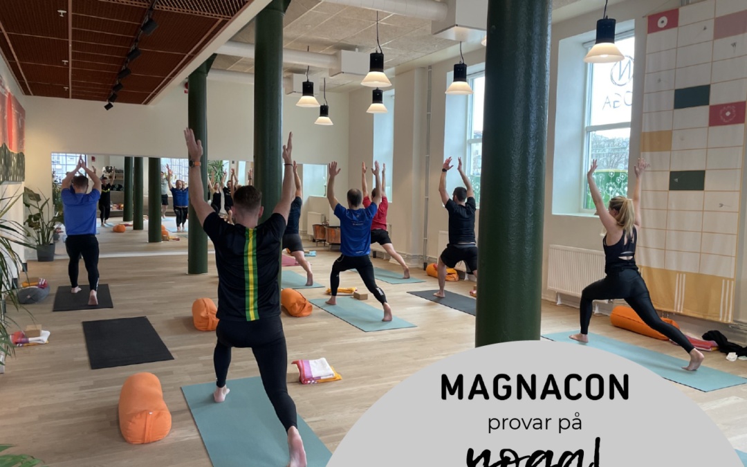 Magnacon provar på yoga!